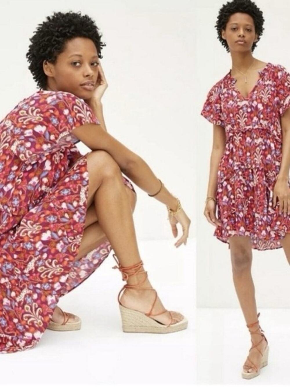 Anthropologie Robin Tired Mini Dress Size M